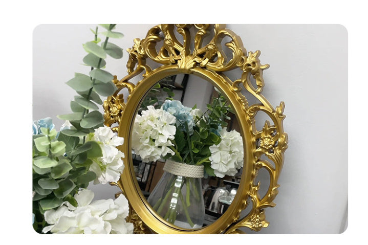Classic Oval Retro Mirror for Wall Decor – Vintage Style
