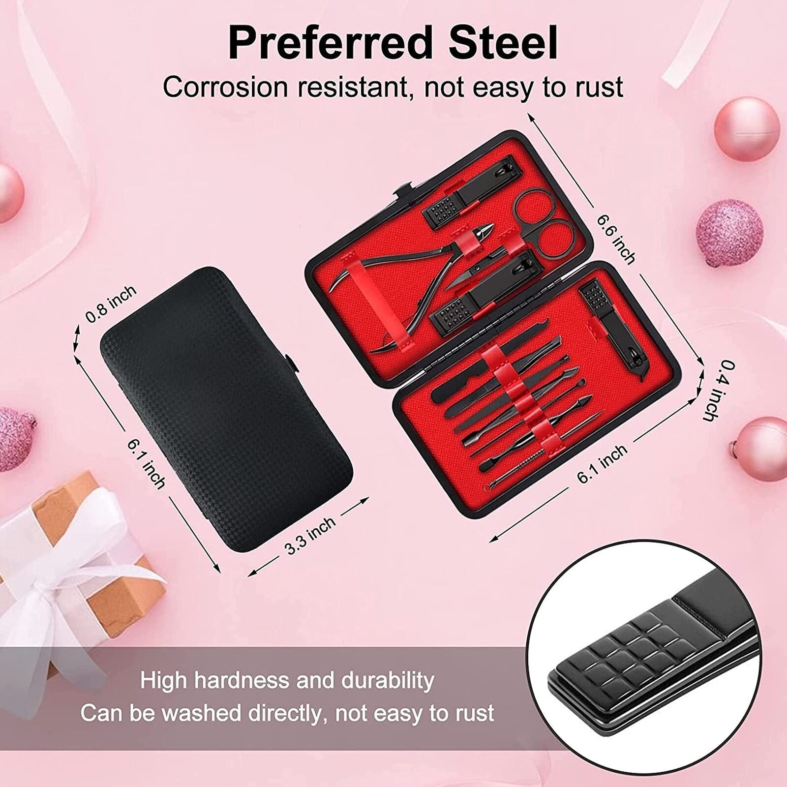 Best 12-Piece Manicure & Pedicure Kit – Nail Clippers & Grooming Set for Men & Women