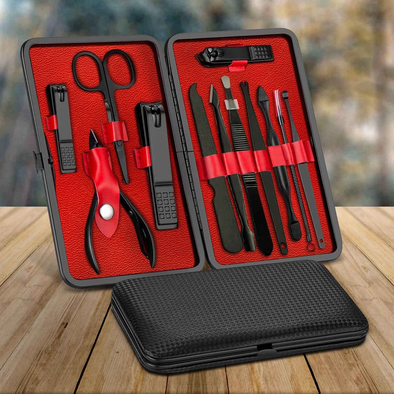 Best 12-Piece Manicure & Pedicure Kit – Nail Clippers & Grooming Set for Men & Women